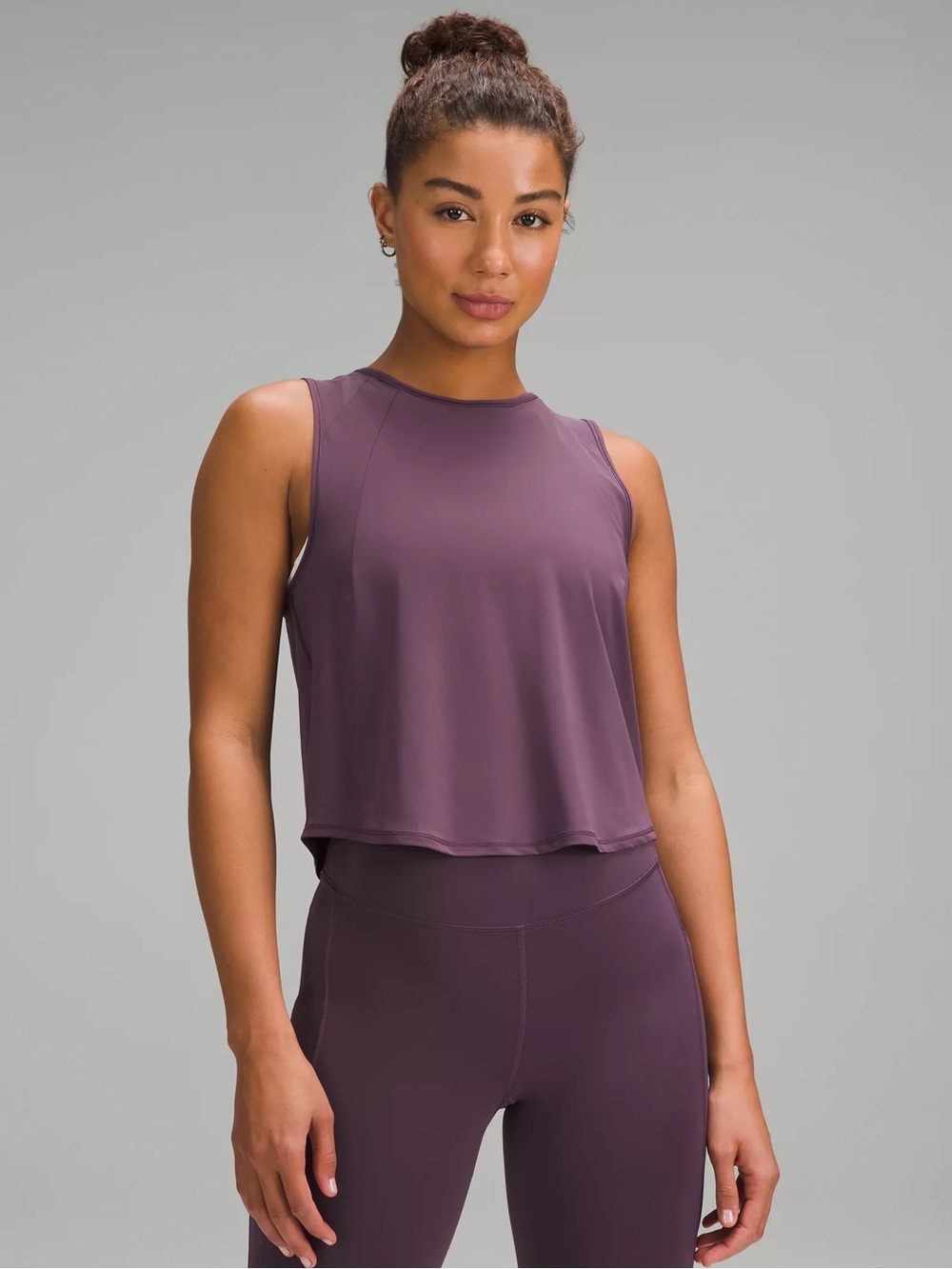 🔥LULULEMON Sculpt Cropped Tank Top GRAPE THISTLE Size 6